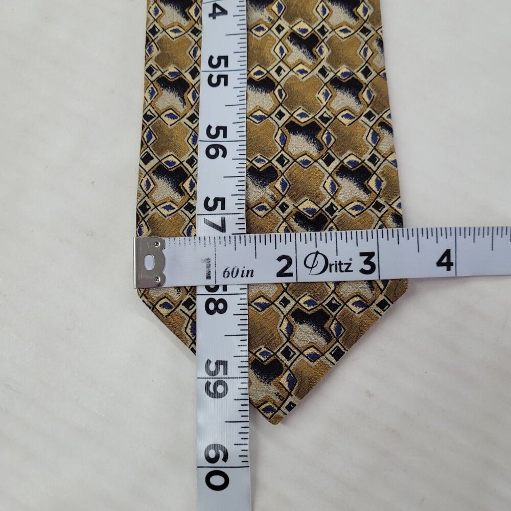 Bespoke By Robert Talbott Tie Mens Geometric Necktie Italian‎ Silk Made In USA - Picture 6 of 7